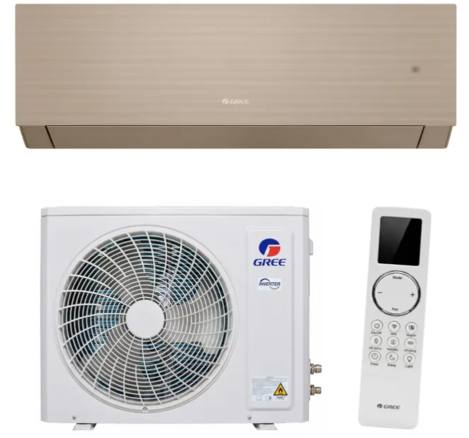 Настінний кондиціонер GREE Clivia Champagne GWH(12)AUCXB-K6DNA1A DC inverter +Wi-fi