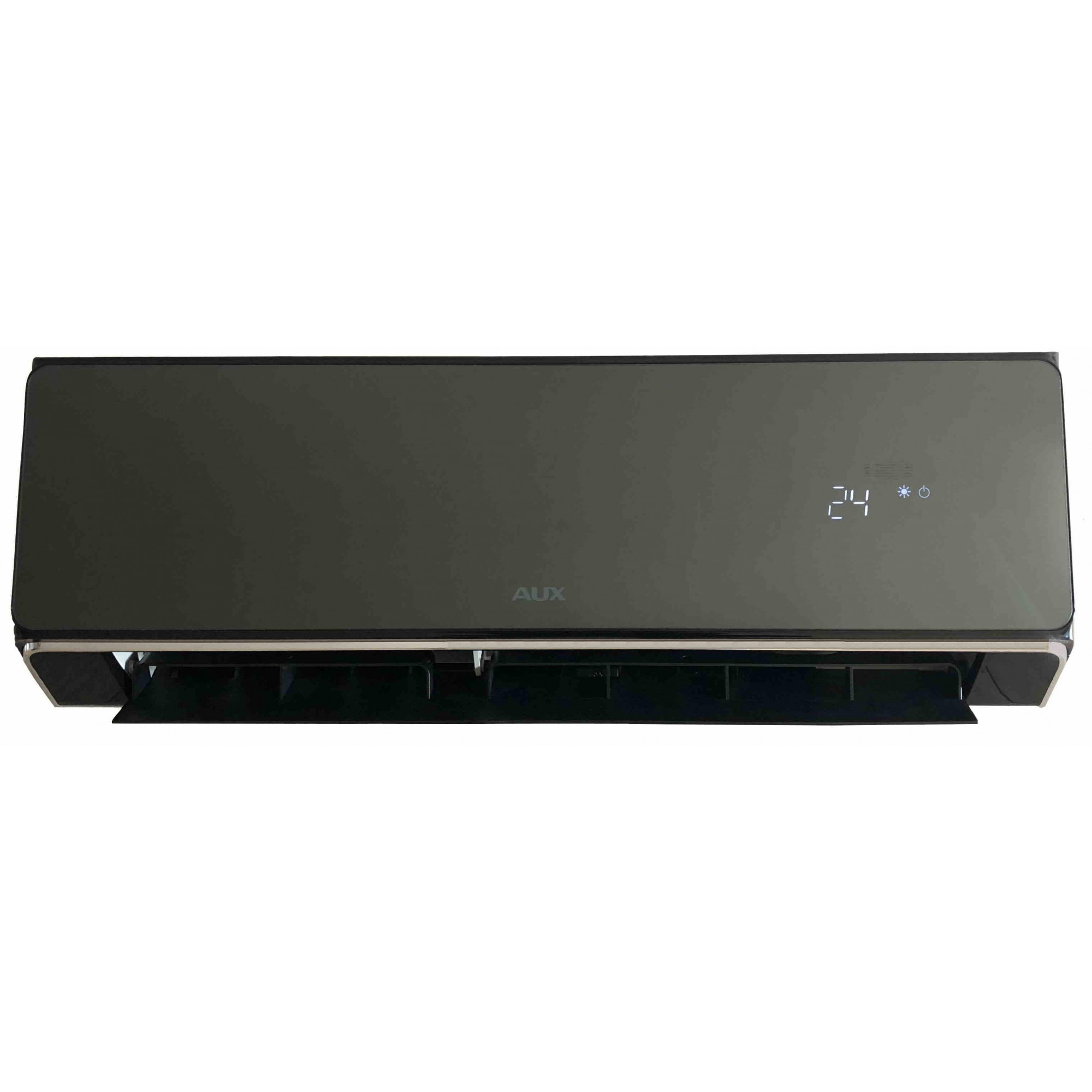 Настінний кондиціонер AUX HALO ASW/AS-H24B4/HER3DI Black Inverter, - фото 2