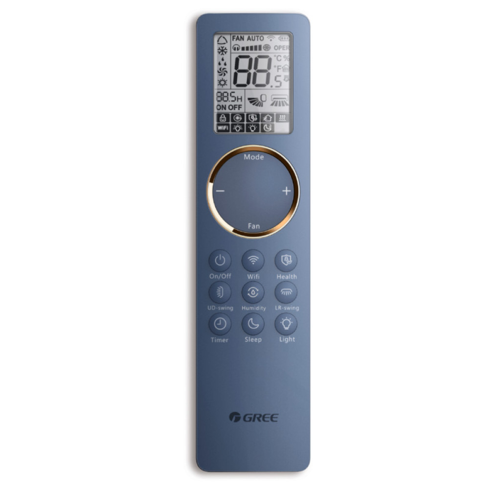 Настінний кондиціонер GREE Clivia Blue GWH(09)AUCXB-K6DNA1A DC inverter +Wi-fi, - фото 2